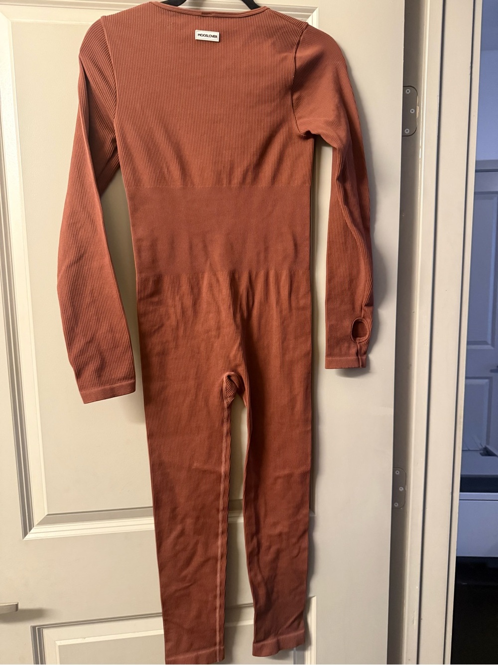 Mooslover teen Rust Long-Sleeve teen thumb hole  One-Piece activewear jumper